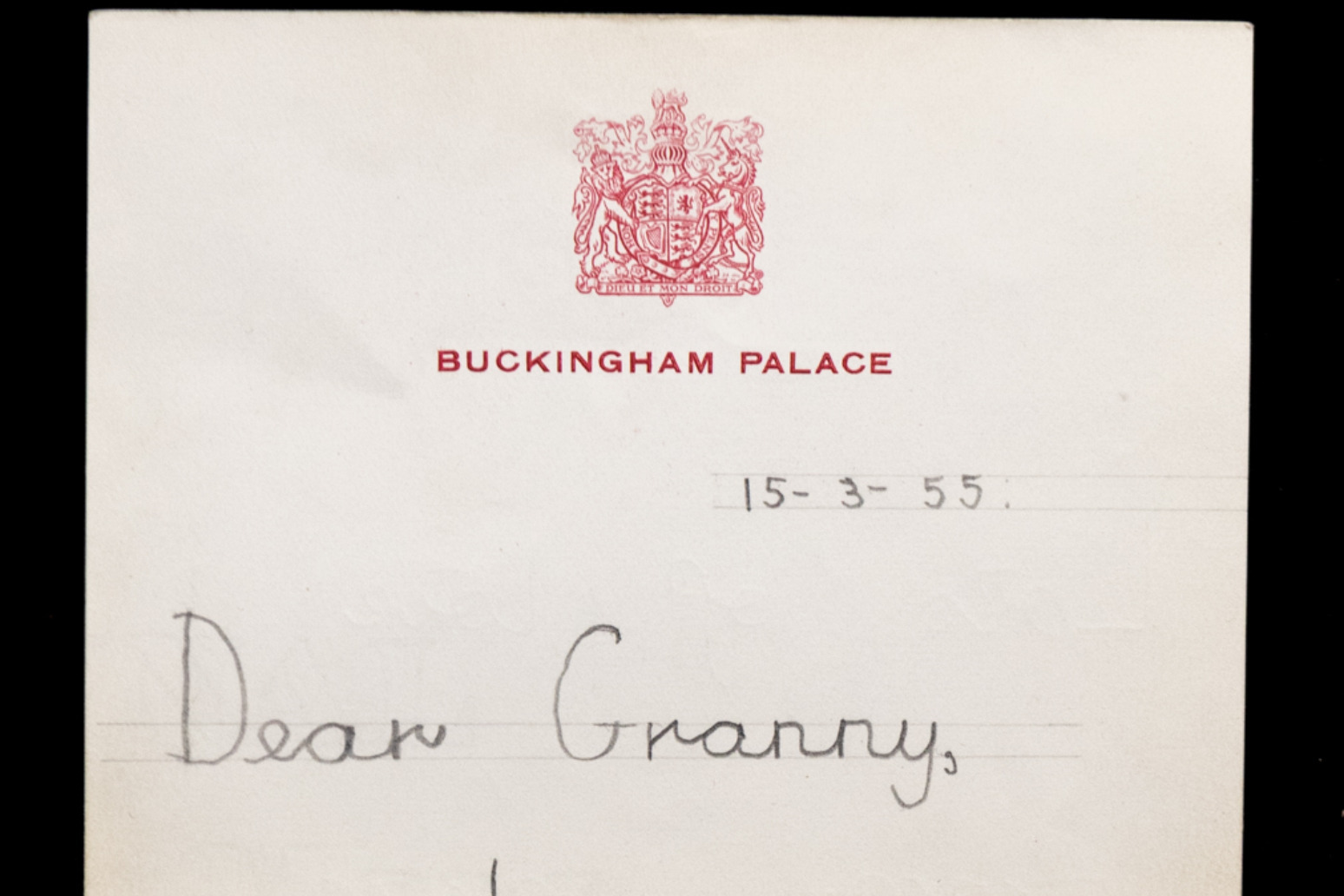 Childhood letter from King Charles to Queen Mother found in loft after 40 years 