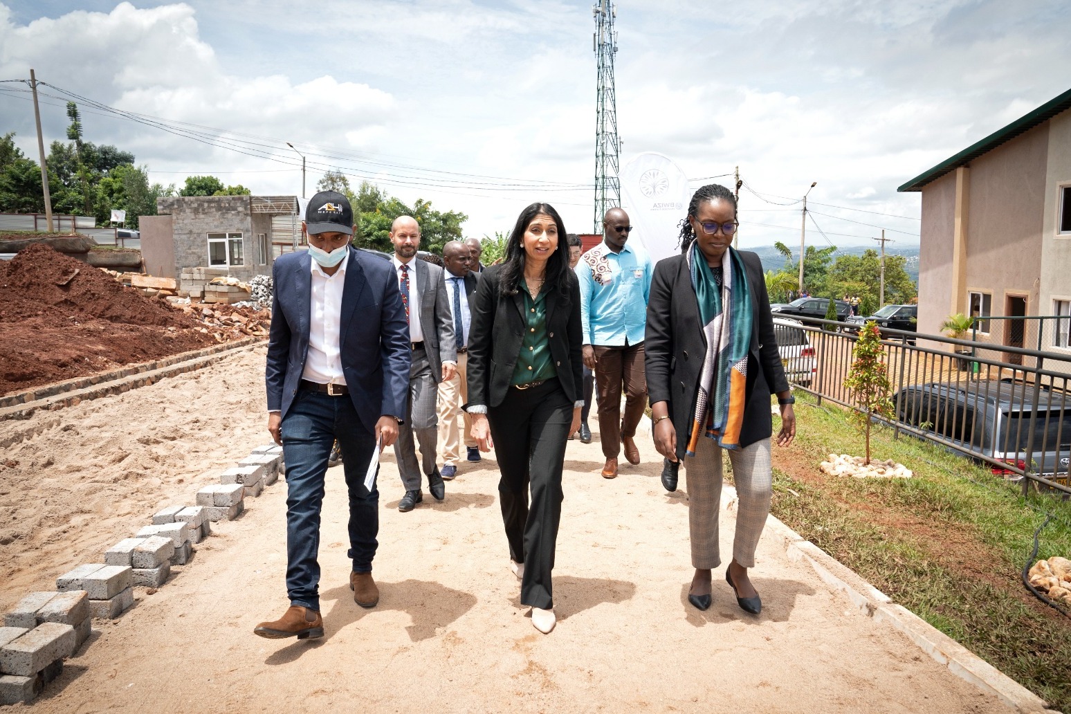 Home Secretary tours potential migrant housing in Rwanda 