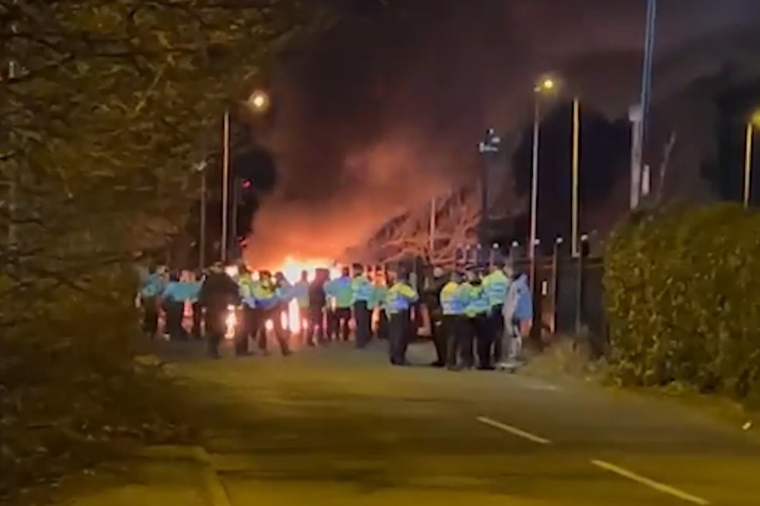 Man, 19, charged over violent protest outside Merseyside asylum hotel 