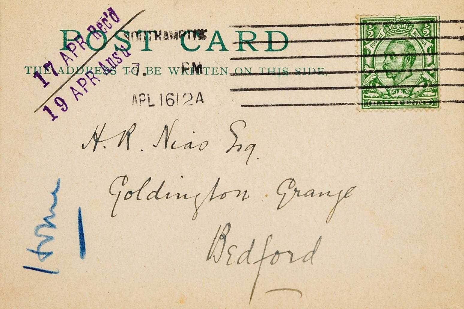 Postcard thought to be earliest discussing sinking of Titanic up for auction 