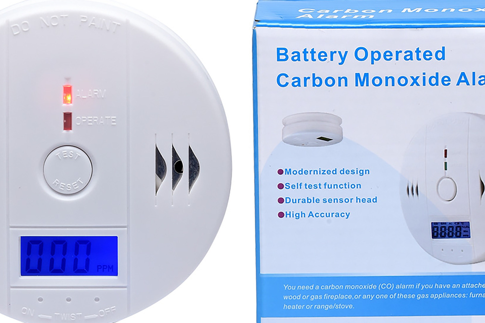 Dangerous carbon monoxide alarms sold through online marketplaces 